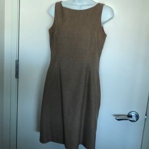 Anne Klein, tan, sheath dress